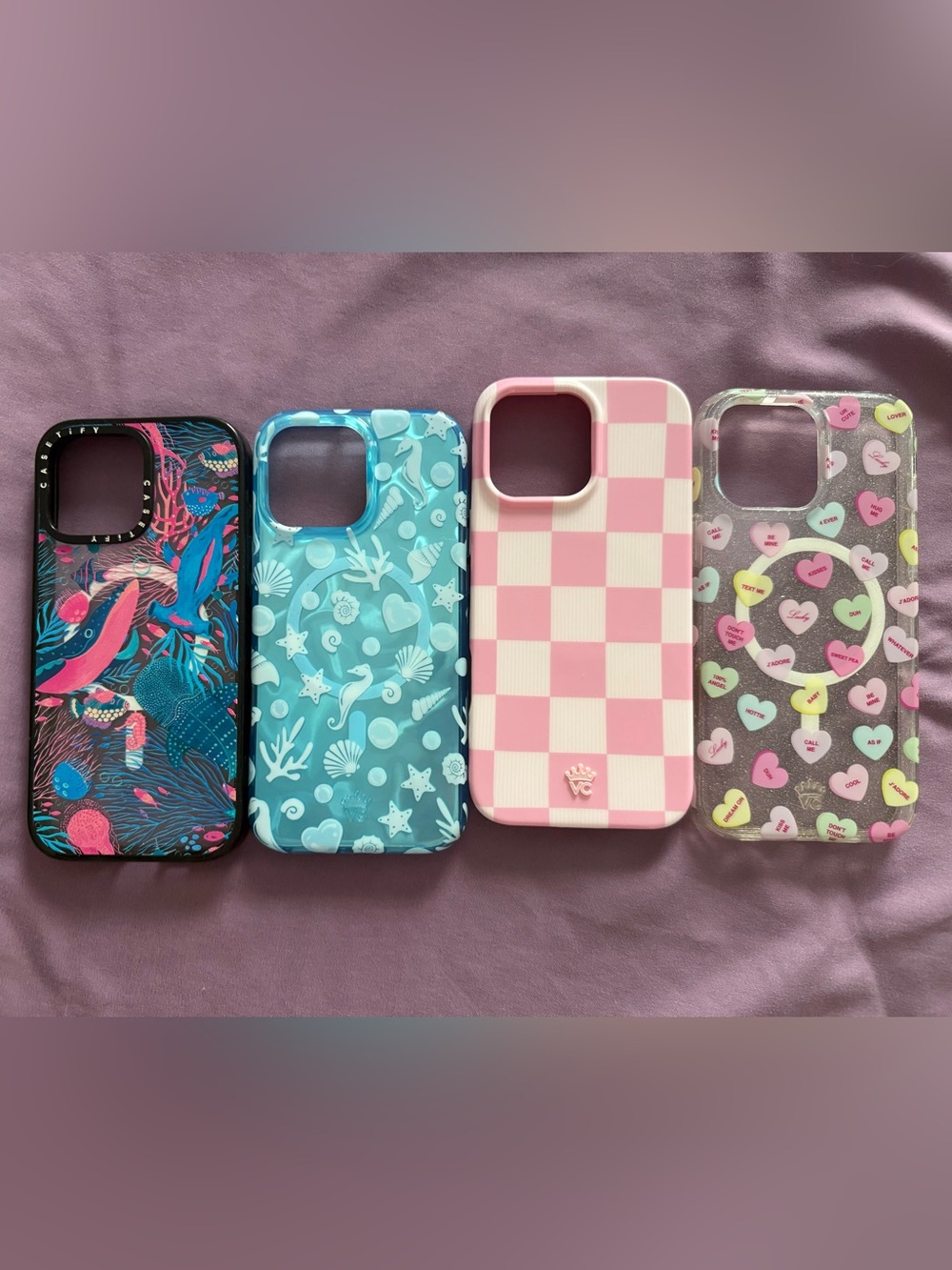 Velvet Caviar and Casetify cases